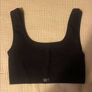 Set Active Sculptflex Box Cut Ribbed Sports Bra